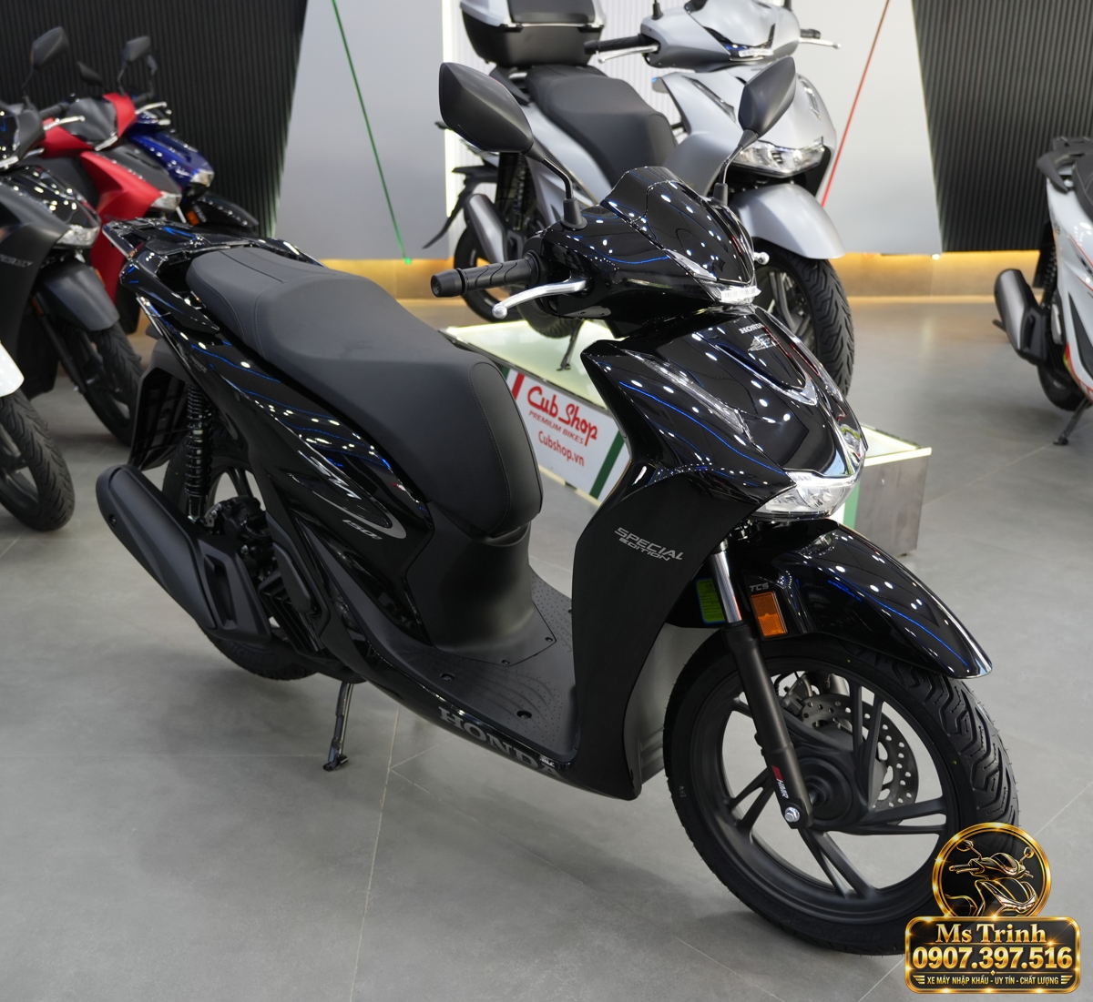 Honda SH150i Ý đen bóng 2027 tại Nghệ An - Sơn bóng lịch sự, tiện ích cho mỗi ngày