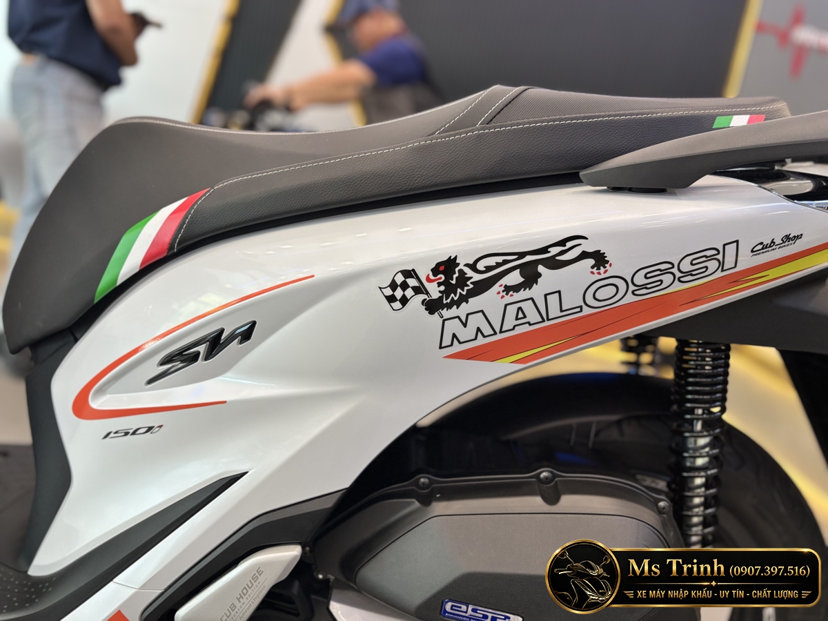 Honda SH150 Ý Malossi 2026 tại Nghệ An - Tem custom thể thao, dáng SH thanh lịch