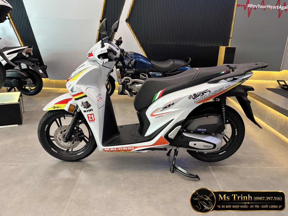 Honda SH150 Ý Malossi 2026 tại Nghệ An - Tem custom thể thao, dáng SH thanh lịch