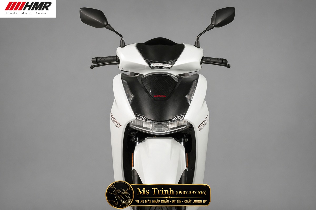 Honda SH350i nhập Ý 2026 tại Nghệ An - SH350i Sporty Trắng Nhám, Xám Bóng Đẳng Cấp Chuẩn Ý