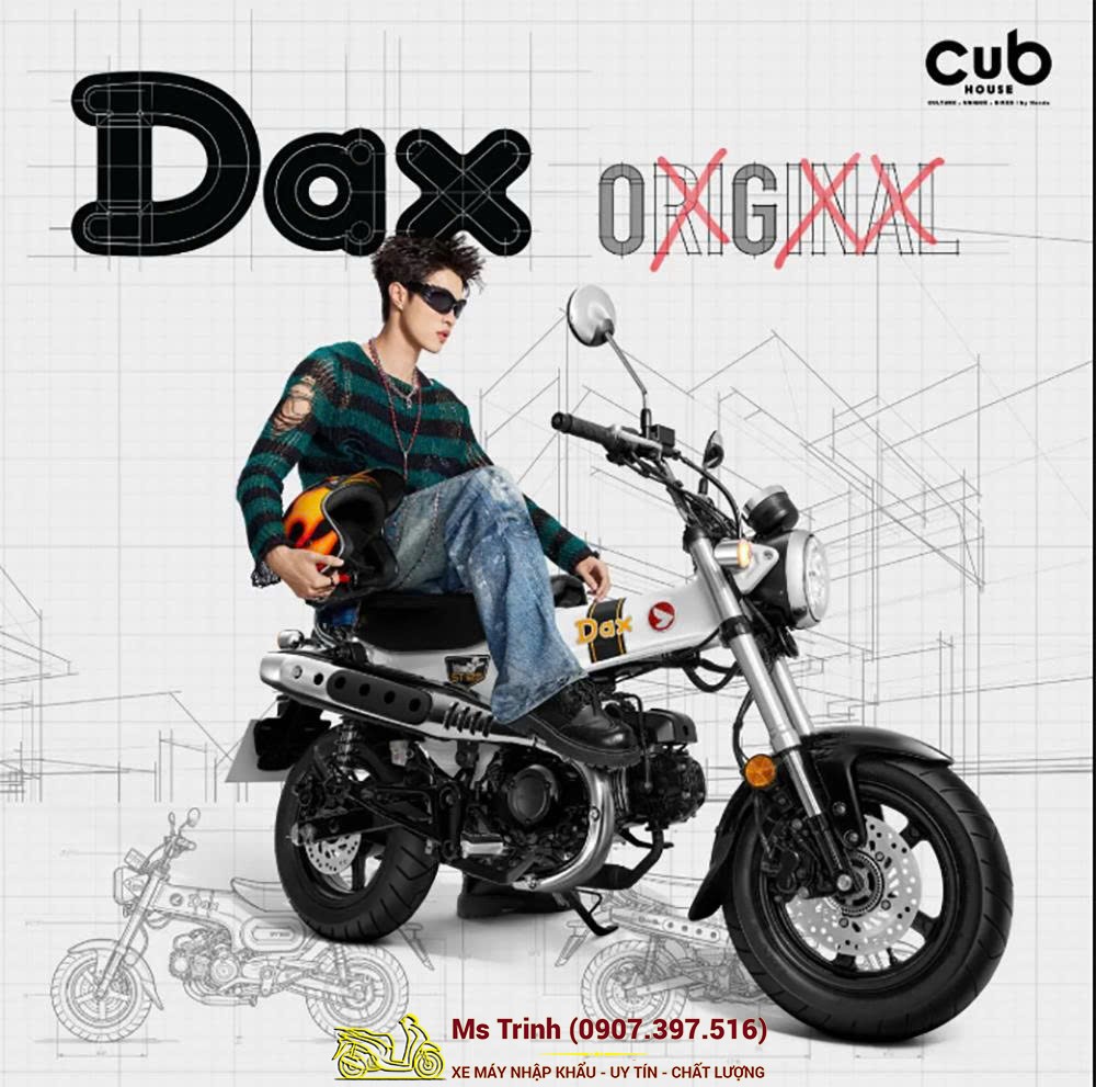 Honda Dax 125 2026 tại Nghệ An - Minibike Huyền Thoại Khung T-Bone Độc Đáo