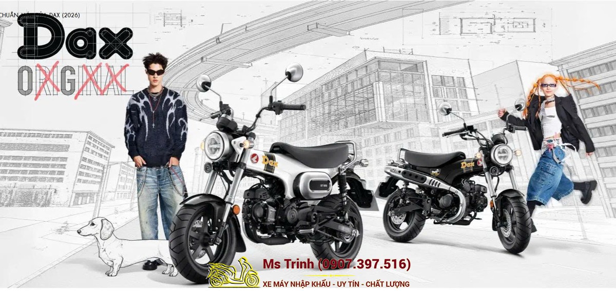 Honda Dax ST125 2026 tại Nghệ An - Minibike huyền thoại khung T-Bone đầy cá tính