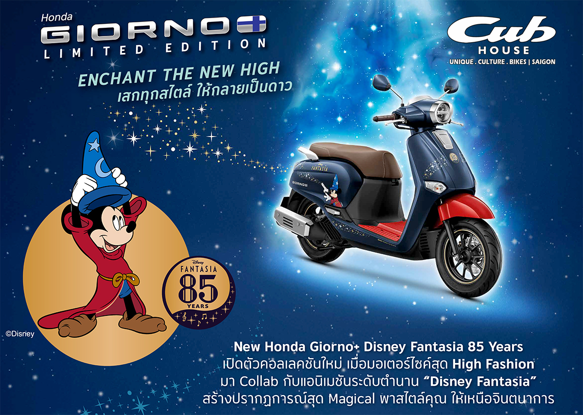 Honda Giorno+ Disney Fantasia 85, Bản Giới Hạn 2.000 xe tại Nghệ An