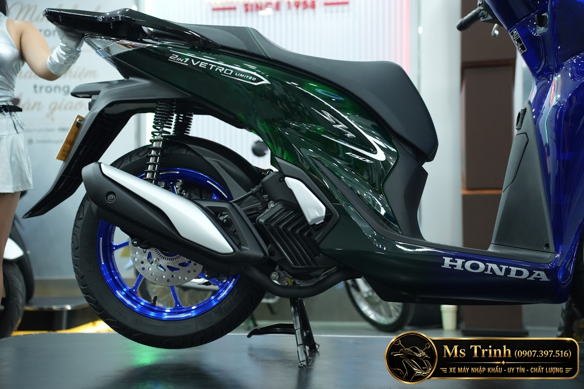 Honda SH150i Vetro Sapphire - Green tại Nghệ An: SH Ý 2 trong 1 giới hạn 200 xe