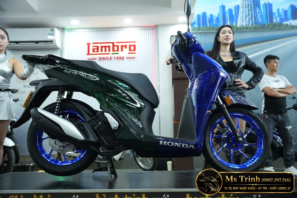 Honda SH150i Vetro Sapphire - Green tại Nghệ An: SH Ý 2 trong 1 giới hạn 200 xe
