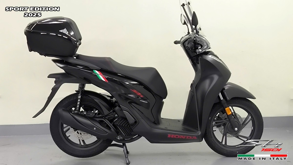 Honda SH150i 2025 Italy Sport Edition Màu Đen, Nhập Chính Hãng, Giá Rẻ tại Nghệ An