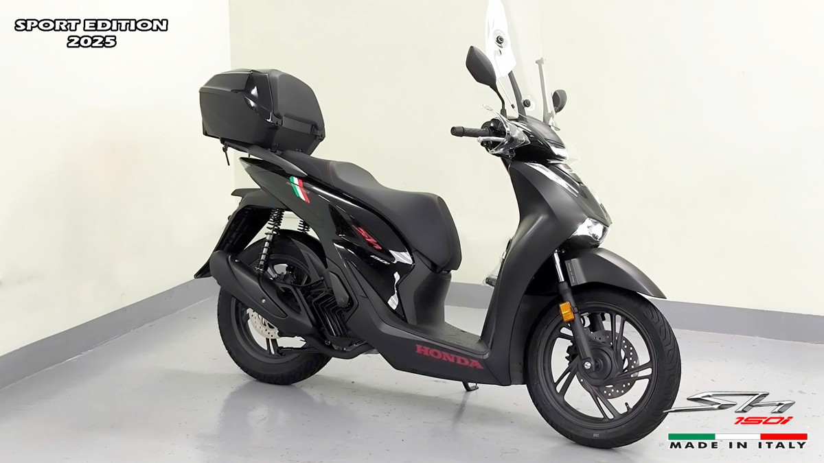 Honda SH150i 2025 Italy Sport Edition Màu Đen, Nhập Chính Hãng, Giá Rẻ tại Nghệ An