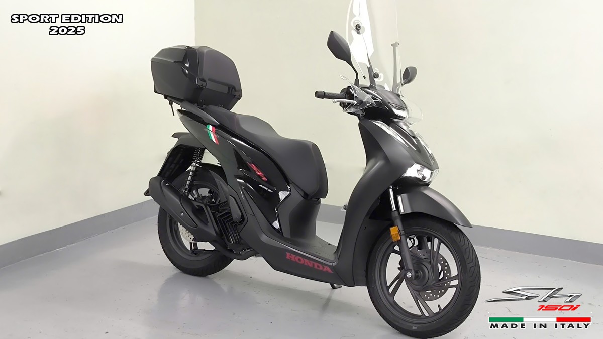 Honda SH150i 2025 Italy Sport Edition Màu Đen, Nhập Chính Hãng, Giá Rẻ tại Nghệ An