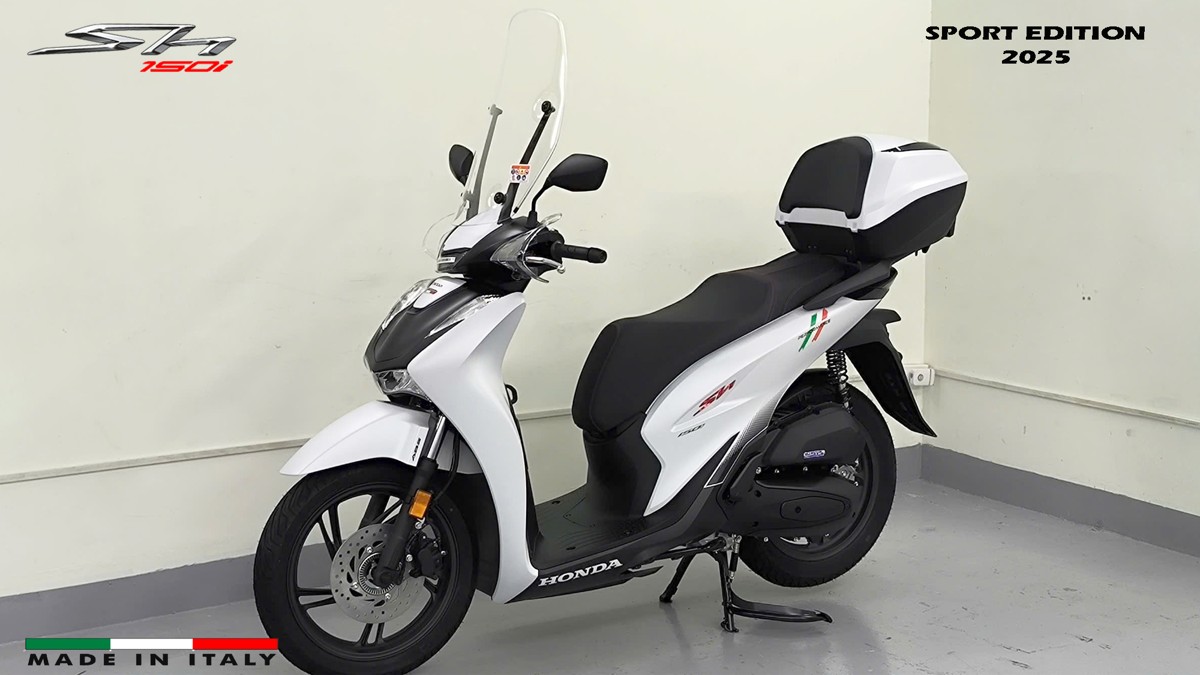 Honda SH150i Sport Edition 2025 Trắng, Made In Italy, Nhập Chính Hãng tại Nghệ An