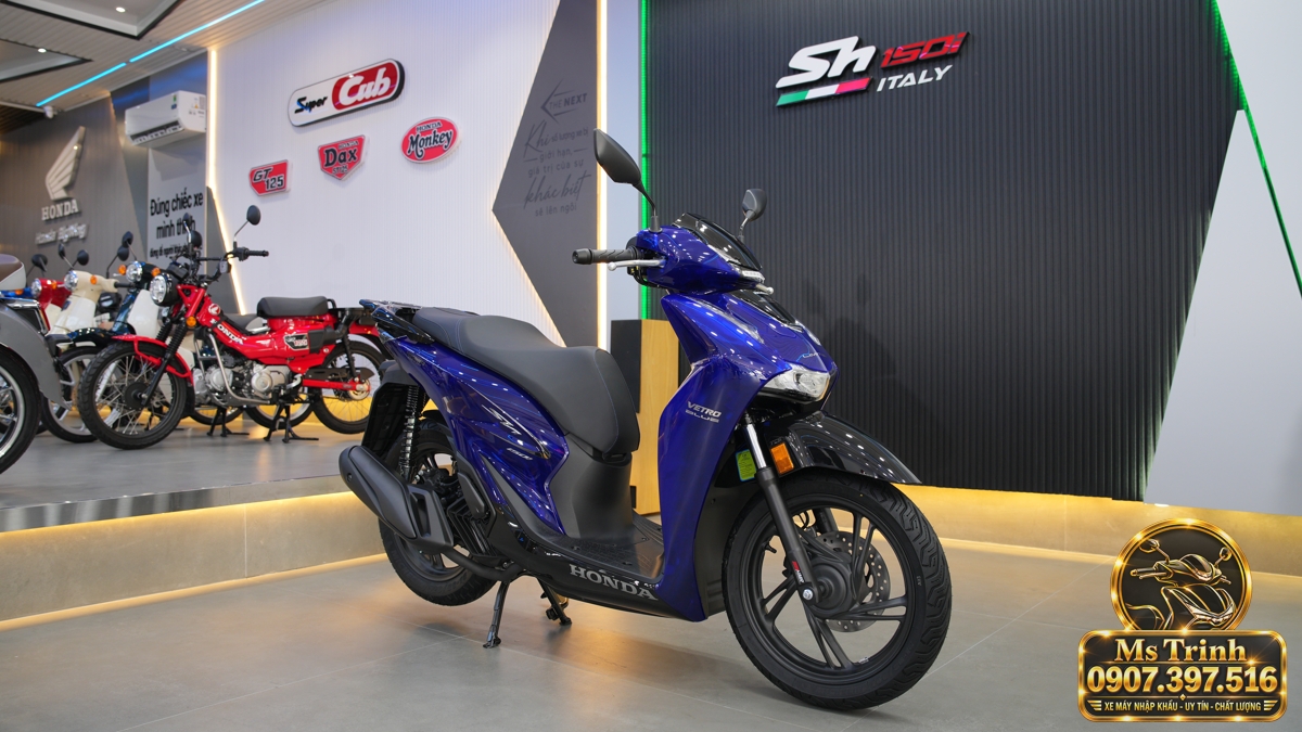 Honda SH150 Vetro Blue 2027 tại Nghệ An - Xanh Sapphire trong suốt, nhập Ý sang trọng