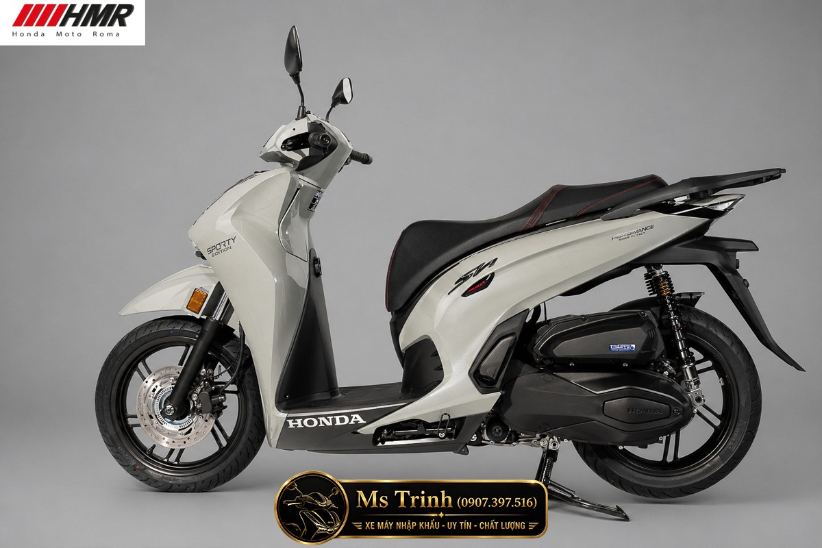 Honda SH350i nhập Ý 2026 tại Nghệ An - SH350i Sporty Trắng Nhám, Xám Bóng Đẳng Cấp Chuẩn Ý