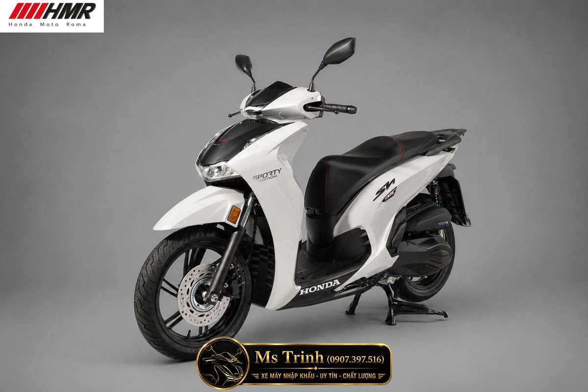 Honda SH350i nhập Ý 2026 tại Nghệ An - SH350i Sporty Trắng Nhám, Xám Bóng Đẳng Cấp Chuẩn Ý