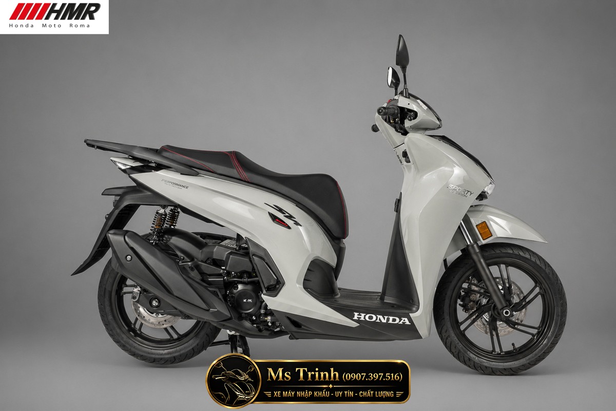 Honda SH350i nhập Ý 2026 tại Nghệ An - SH350i Sporty Trắng Nhám, Xám Bóng Đẳng Cấp Chuẩn Ý