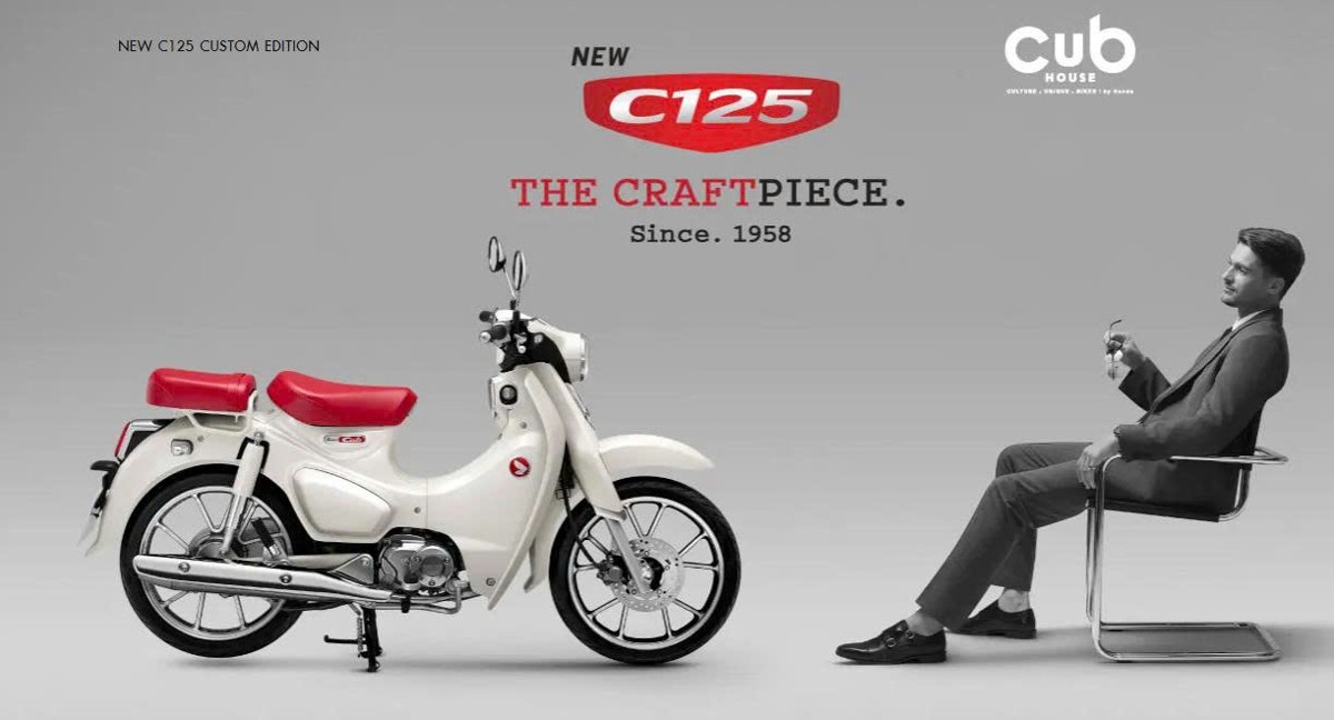 Honda Super Cub 125 Custom Edition Thái Lan 2025 màu trắng tại Nghệ An