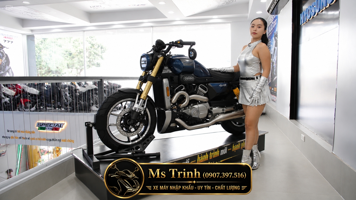 Hyosung GV350X tại Nghệ An - Cruiser 350cc Phong Cách Mỹ Cơ Bắp, Cá Tính