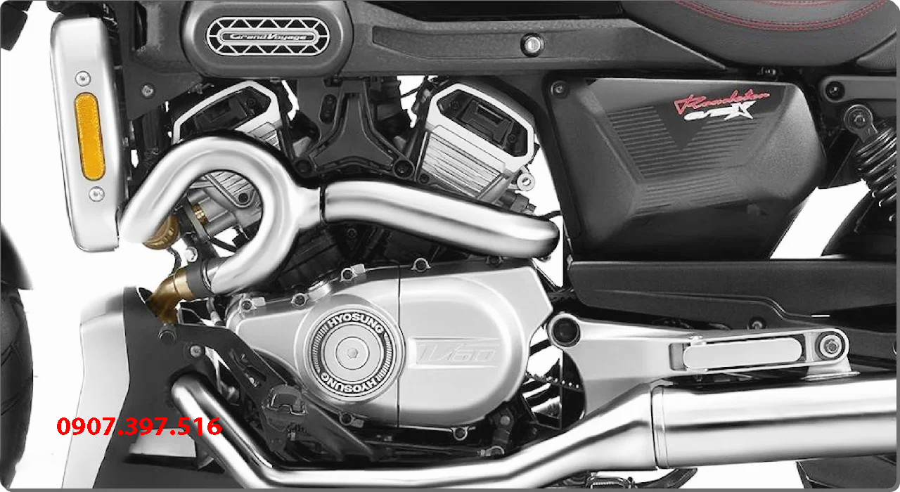 Hyosung GV350X tại Nghệ An - Cruiser 350cc Phong Cách Mỹ Cơ Bắp, Cá Tính
