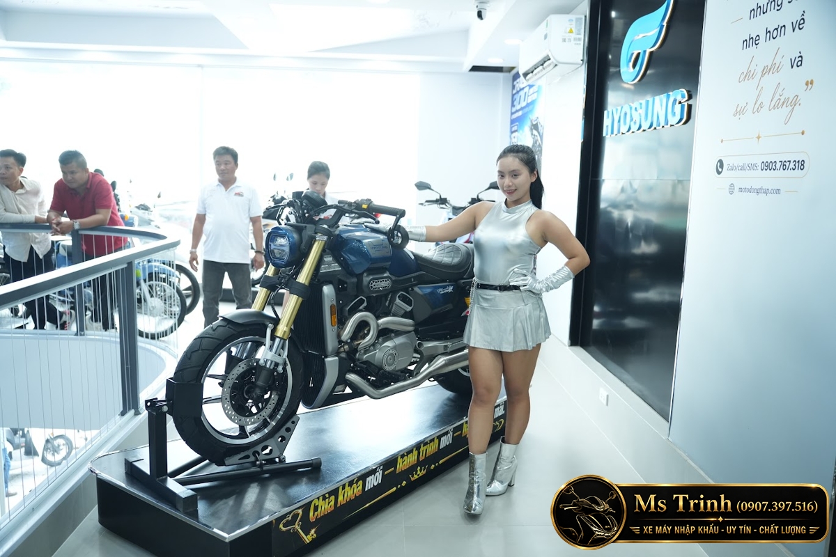 Hyosung GV350X tại Nghệ An - Cruiser 350cc Phong Cách Mỹ Cơ Bắp, Cá Tính