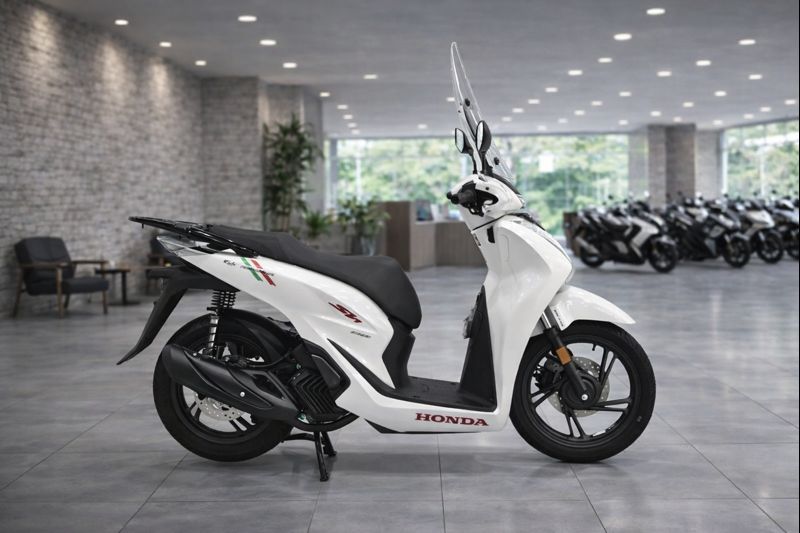 Honda SH150 trắng pha lê nhập Ý 2026 tại Nghệ An - Sport Edition chính ngạch, chuẩn chất Ý