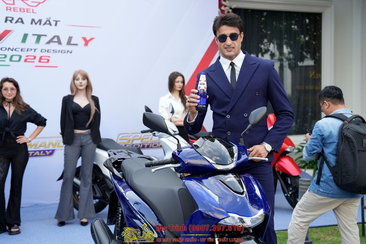 Honda SH150 Vetro Blue 2026 Limited Edition - Siêu phẩm SH Ý dàn áo xanh trong suốt cực hiếm tại Nghệ An