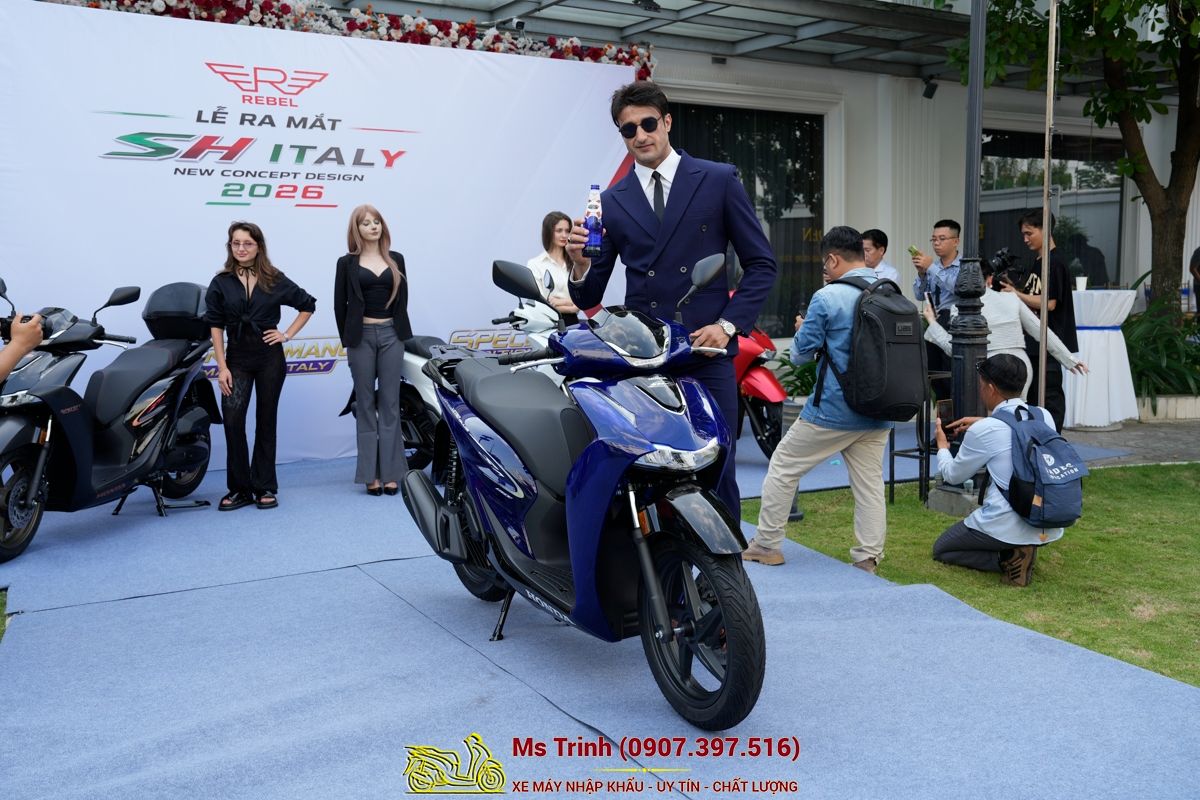 Honda SH150 Vetro Blue 2026 Limited Edition - Siêu phẩm SH Ý dàn áo xanh trong suốt cực hiếm tại Nghệ An